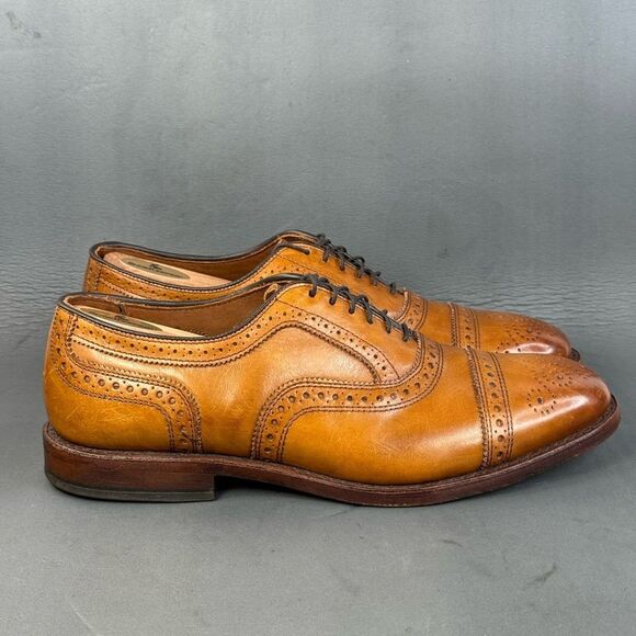 Allen Edmonds Strand Cap-toe Oxford Dress Shoes walnut brown men’s size 8 - Picture 1 of 10